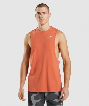 Gymshark Critical Drop Arm Tank Tanktop Oranje | 63FTCSMDB