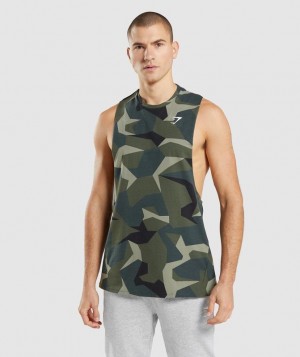 Gymshark Critical Drop Arm Tank Tanktop Groen | 86YDSACGO