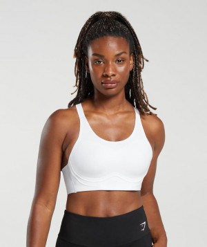 Gymshark Cross Back Sports Bra Sports Bras Wit | 01XPURGOW