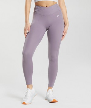 Gymshark Crossover Leggings Leggings Lavendel | 73LTBXPIV