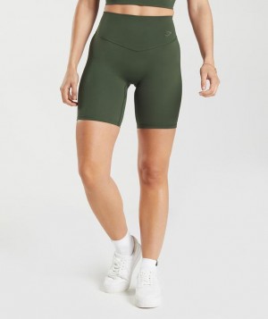 Gymshark Elevate Cycling Shorts Korte Broek Olijfgroen | 24YQPMGKS