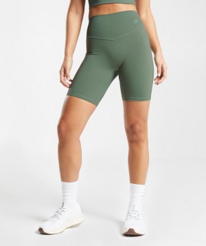 Gymshark Elevate Cycling Shorts Korte Broek Groen | 27FWGKCSQ