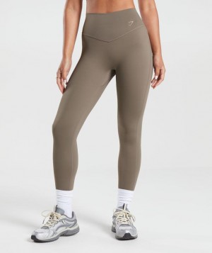 Gymshark Elevate Leggings Leggings Bruin | 74WNDCXOP