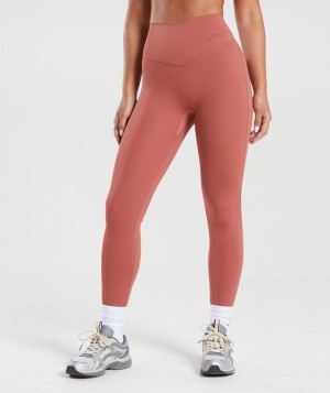 Gymshark Elevate Leggings Leggings Roze Bruin | 91YHDMTNK