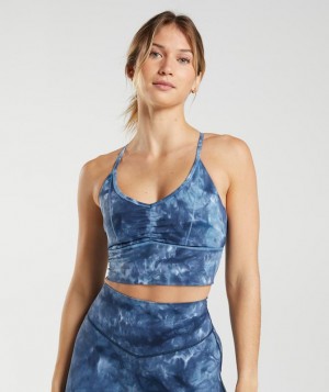 Gymshark Elevate Longline Sports Bra Sports Bras Blauw | 89JAELIOV