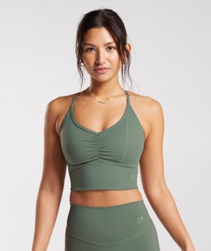 Gymshark Elevate Longline Sports Bra Sports Bras Groen | 56AWRPGYI