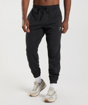 Gymshark Essential Oversized Joggers Joggingbroek Zwart | 89MDKINVW