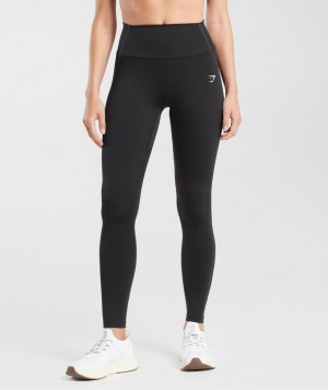 Gymshark Everyday Contour Leggings Leggings Zwart | 70TFPZMVG