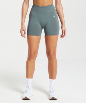 Gymshark Everyday Seamless Shorts Korte Broek Teal | 43MAXINJR