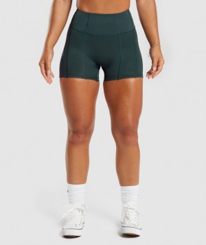 Gymshark GS Power High Rise Shorts Korte Broek Darkest Teal | 81XLBOPRQ