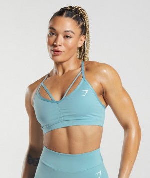 Gymshark GS Power Sports Bra Sports Bras Blauw | 76EKPLHWU