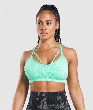 Gymshark GS Power Sports Bra Sports Bras Turquoise | 67ZXNLTKI