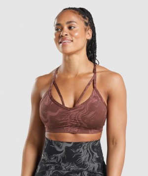 Gymshark GS Power Sports Bra Sports Bras Bruin | 91GIZHWMX