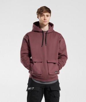 Gymshark GS x David Laid Hoodie Hoodies Bruin | 63IZWVMOC