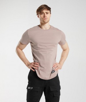 Gymshark GS x David Laid T-Shirt T-Shirts Roze | 01PUDIQWG