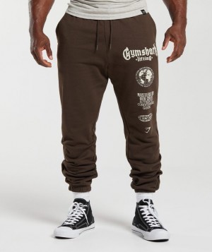 Gymshark Global Lifting Oversized Pants Broek Bruin | 78BVIPMDL