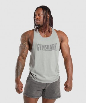 Gymshark Heritage Washed Stringer Stringer Grijs | 30NJIRMHB