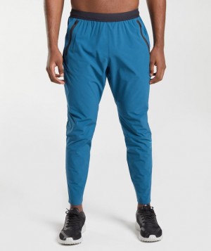 Gymshark Hybrid Woven Joggers Broek Blauw | 60VEGUNRC