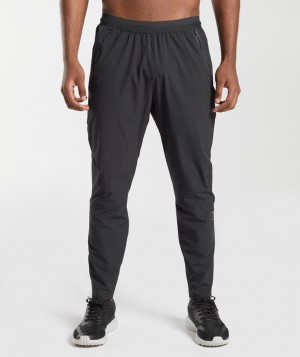 Gymshark Hybrid Woven Joggers Broek Zwart | 86VEOZCBI