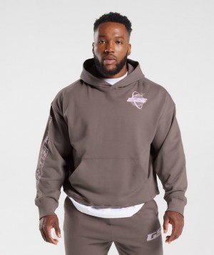 Gymshark Intergalactic Lifting Hoodie Hoodies Walnut Mauve | 49FTEKRLH