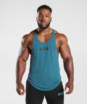 Gymshark Intergalactic Lifting Stringer Stringer Blauw | 80PDXIVNJ