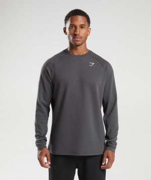 Gymshark Knit Crew Pullovers Grijs | 72KFXMVBY