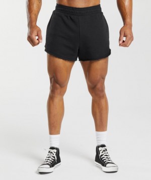 Gymshark Legacy 4" Shorts Korte Broek Zwart | 45LJWRFAC