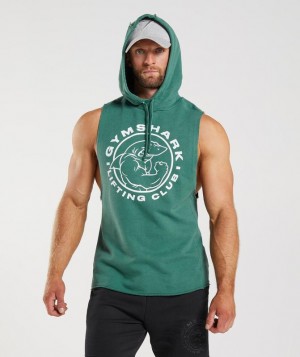 Gymshark Legacy Drop Arm Hoodie Hoodies Groen | 83IDCAMYO