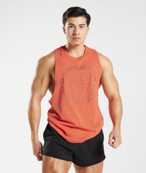 Gymshark Legacy Drop Arm Tank Drop Armhole Tank Oranje | 27OGYRLJP