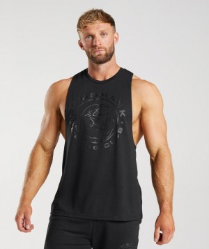 Gymshark Legacy Drop Arm Tank Drop Armhole Tank Zwart | 54VDXPHZO