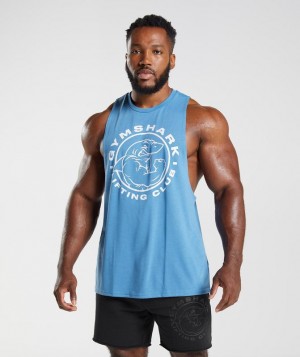 Gymshark Legacy Drop Arm Tank Drop Armhole Tank Blauw | 23BQTFJNU