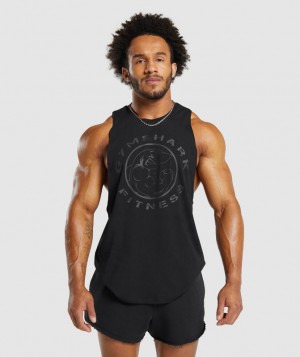 Gymshark Legacy Drop Arm Tank Drop Armhole Tank Zwart | 79YDGQVIX