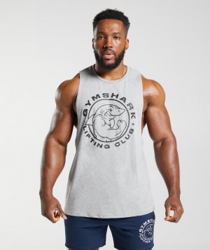 Gymshark Legacy Drop Arm Tank Tanktop Lichtgrijs | 80FMWHSNO