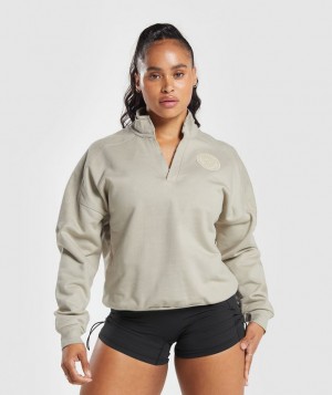 Gymshark Legacy Oversized Sweatshirt Pullovers Bruin | 08LAGHIVW