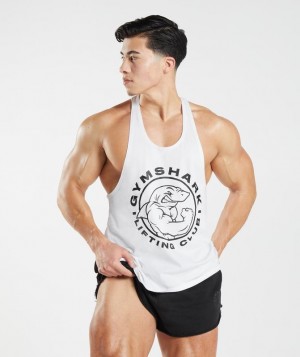 Gymshark Legacy Stringer Stringer Wit | 23UWBARJX