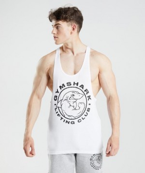 Gymshark Legacy Stringer Stringer Wit | 45AMWFRDN