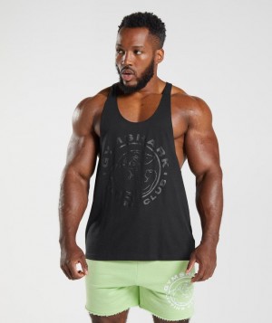 Gymshark Legacy Stringer Stringer Zwart | 87YVUKXQJ