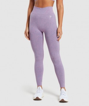 Gymshark Marl Seamless Leggings Leggings Lichtblauw Roze | 17SMUPGNI