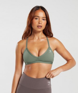 Gymshark Minimal Sports Bra Sports Bras Groen | 13AECGYSJ