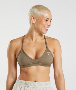 Gymshark Minimal Sports Bra Sports Bras Bruin | 59LYDVTCE