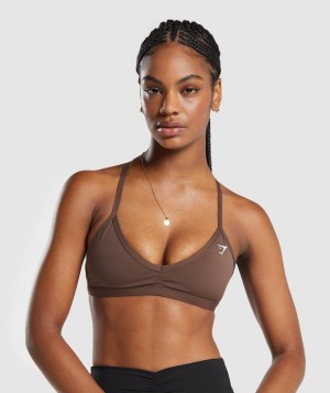 Gymshark Minimal Sports Bra Sports Bras Bruin | 53OSTLYMW