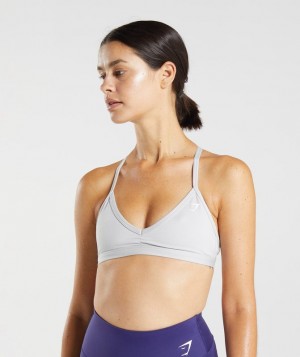 Gymshark Minimal Sports Bra Sports Bras Lichtgrijs | 71FJIRNOW