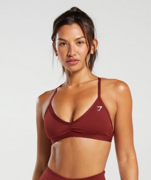 Gymshark Minimal Sports Bra Sports Bras Rood | 41YEPISKF