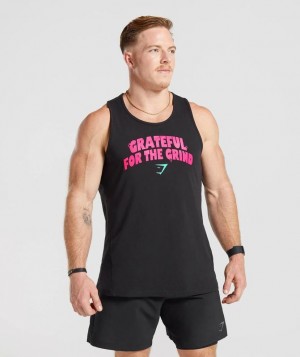 Gymshark Noah Ohlsen Sun Tank Tanktop Zwart | 02CQBMLER