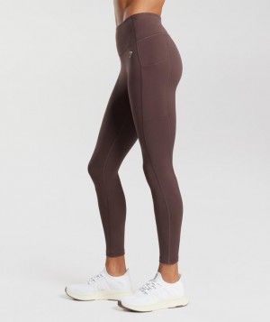 Gymshark Pocket Leggings Leggings Chocola Bruin | 35BXHWMQJ