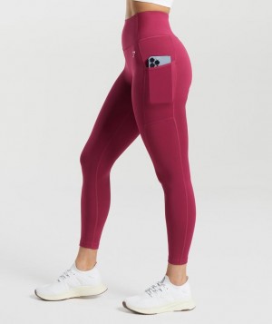 Gymshark Pocket Leggings Leggings Roze | 87YQIZHOU