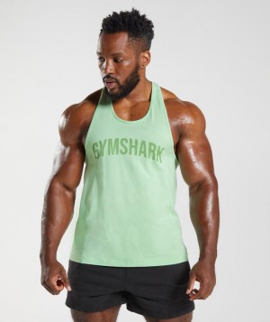 Gymshark Power Stringer Stringer Groen | 76CSLVOQE