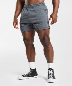 Gymshark Power Washed 5" Shorts Korte Broek Grijs | 50NMVKWJD