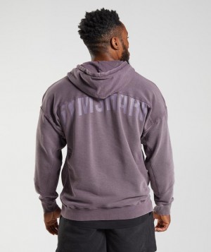 Gymshark Power Washed Hoodie Hoodies Musk Lilac | 56LZEWFPX