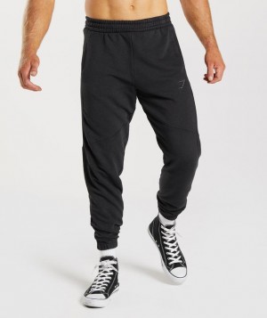 Gymshark Power Washed Joggers Joggingbroek Zwart | 58SPEQHZO